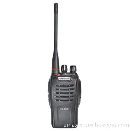 7W Two-way Radio with 3 to 30km Range, Emergency Alarm and Wire Copy Functions